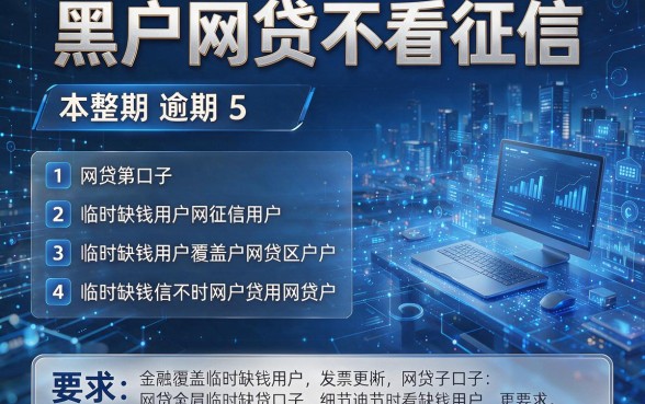 黑户网贷不看征信和逾期,本篇整理5个覆盖临时缺钱用户的网贷口子